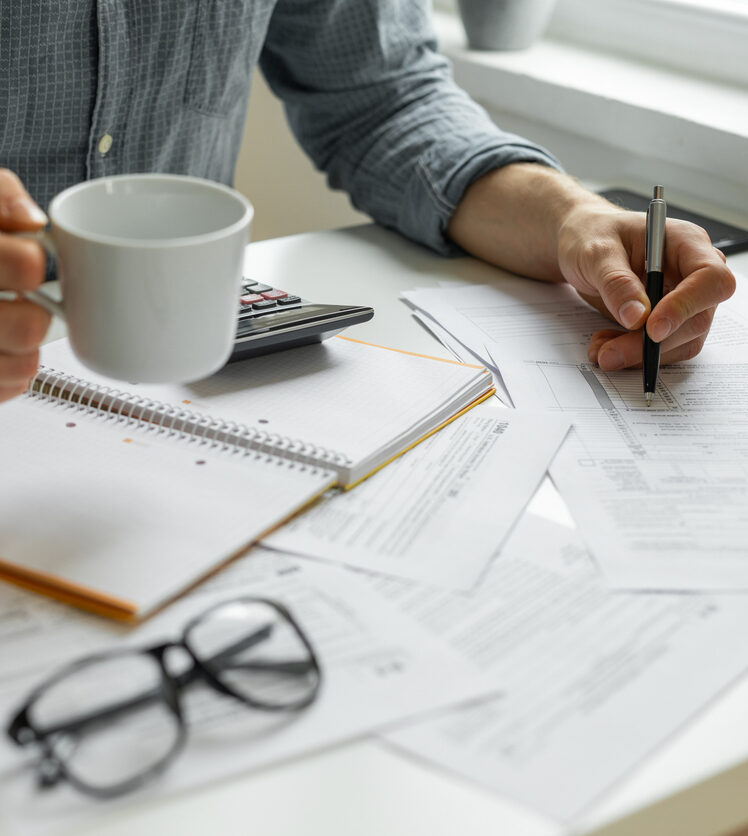 Reading law paperwork